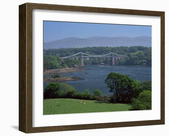 The Menai Bridge, Gwynedd, Wales, United Kingdom-Roy Rainford-Framed Photographic Print