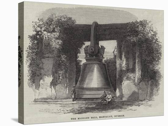 The Mengoon Bell, Mandalay, Burmah-null-Stretched Canvas