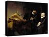 The Mennonite Preacher Anslo and His Wife, 1641-Rembrandt van Rijn-Stretched Canvas