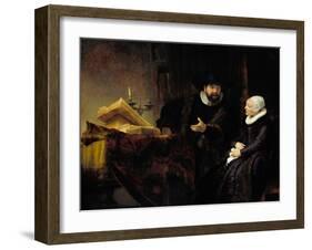 The Mennonite Preacher Anslo and His Wife, 1641-Rembrandt van Rijn-Framed Giclee Print