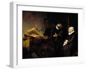 The Mennonite Preacher Anslo and His Wife, 1641-Rembrandt van Rijn-Framed Giclee Print