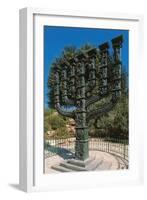 The Menorah in Front of the Knesset (Israeli Parliament)-null-Framed Photographic Print