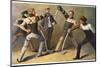 The "Mensur" (Fencing Bout), Both Duellists Hope They Will be Scarred for Life-Georg Muhlberg-Mounted Photographic Print