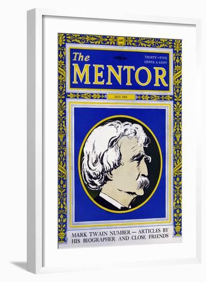 The Mentor - Mark Twain-null-Framed Art Print