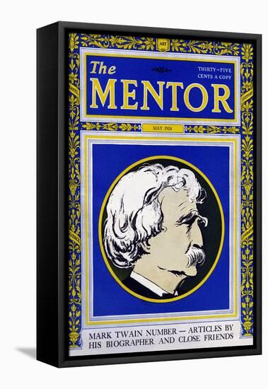 The Mentor - Mark Twain-null-Framed Stretched Canvas