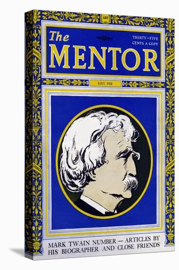 The Mentor - Mark Twain-null-Stretched Canvas