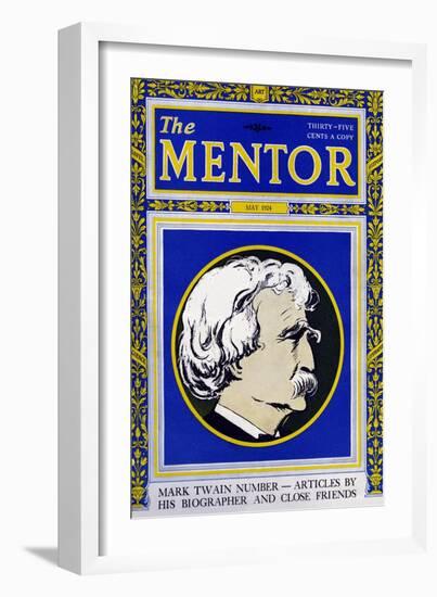 The Mentor - Mark Twain-null-Framed Art Print