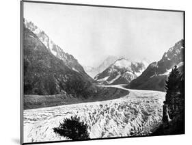 The Mer De Glace, Switzerland, 1893-John L Stoddard-Mounted Giclee Print