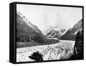 The Mer De Glace, Switzerland, 1893-John L Stoddard-Framed Stretched Canvas