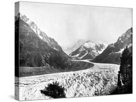 The Mer De Glace, Switzerland, 1893-John L Stoddard-Stretched Canvas