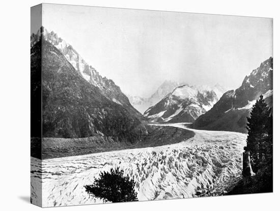 The Mer De Glace, Switzerland, 1893-John L Stoddard-Stretched Canvas