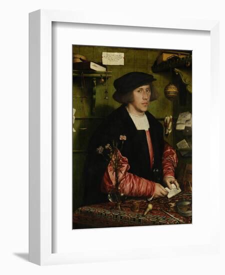 The Merchant Georg Gisze, 1532-Hans Holbein the Younger-Framed Giclee Print