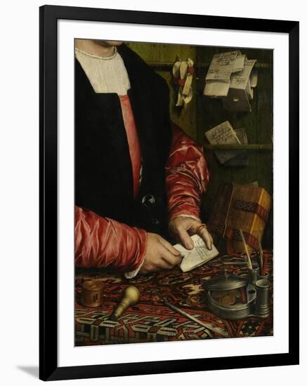 The Merchant Georg Gisze (Detail), 1532-Hans Holbein the Younger-Framed Giclee Print