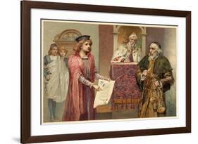 The Merchant of Venice, Act IV Scene I: Shylock Can Have His Pound of Flesh-null-Framed Premium Giclee Print
