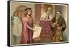 The Merchant of Venice, Act IV Scene I: Shylock Can Have His Pound of Flesh-null-Framed Stretched Canvas