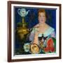 The Merchant's Wife Drinking Tea, 1923-Boris Michaylovich Kustodiev-Framed Giclee Print