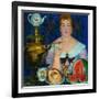 The Merchant's Wife Drinking Tea, 1923-Boris Michaylovich Kustodiev-Framed Giclee Print