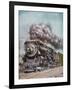 The 'Merchants Limited' All-Pullman Luxury Train of the New Haven Railroad at Speed South of Boston-null-Framed Giclee Print