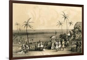 The Merchants of Calicut Seized and Chained to a Barren Rock by Order of Tippoo Saib-TJ Rawlins-Framed Giclee Print
