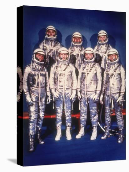 The Mercury Seven Astronauts, 1959-null-Stretched Canvas