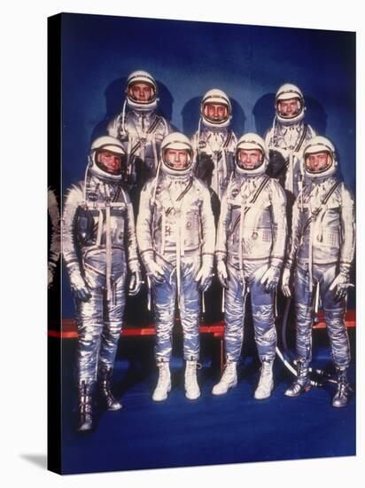 The Mercury Seven Astronauts, 1959-null-Stretched Canvas