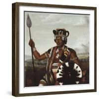 The Merina Governor, Rafaralahy, of the Fort at Foule Point, Madagascar-L. Lemaire-Framed Giclee Print