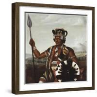 The Merina Governor, Rafaralahy, of the Fort at Foule Point, Madagascar-L. Lemaire-Framed Giclee Print