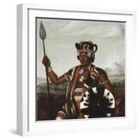 The Merina Governor, Rafaralahy, of the Fort at Foule Point, Madagascar-L. Lemaire-Framed Giclee Print
