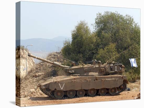 The Merkava Mark III-D main battle tank of the Israel Defense Force-Stocktrek Images-Stretched Canvas