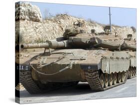 The Merkava Mark III-D main battle tank of the Israel Defense Force-Stocktrek Images-Stretched Canvas