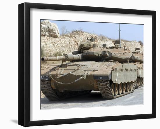 The Merkava Mark III-D main battle tank of the Israel Defense Force-Stocktrek Images-Framed Photographic Print