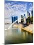 The Merlion Statue with the City Skyline in the Background, Marina Bay, Singapore-Gavin Hellier-Mounted Photographic Print