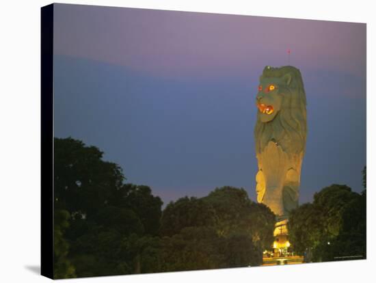 The Merlion, Symbol of Singapore, Singapore, Asia-Gavin Hellier-Stretched Canvas