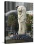 The Merlion, the National Symbol, Singapore, Southeast Asia-Amanda Hall-Stretched Canvas