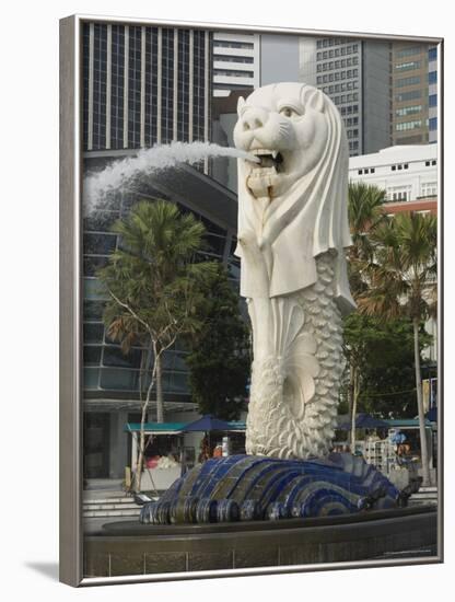 The Merlion, the National Symbol, Singapore, Southeast Asia-Amanda Hall-Framed Photographic Print