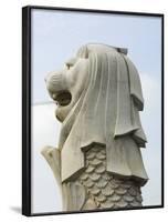 The Merlion, the National Symbol, Singapore, Southeast Asia-Amanda Hall-Framed Photographic Print