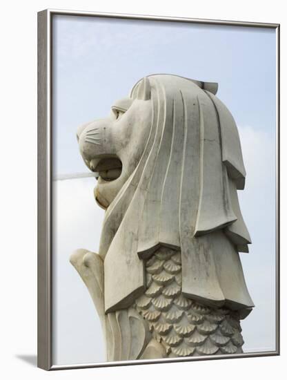 The Merlion, the National Symbol, Singapore, Southeast Asia-Amanda Hall-Framed Photographic Print