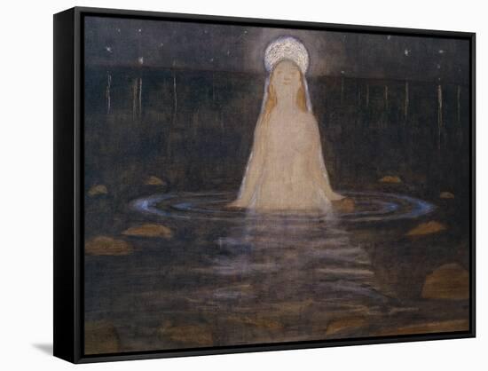 The mermaid, 1896 by Sohlberg-Harald Oscar Sohlberg-Framed Stretched Canvas