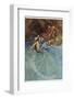 The Mermaid Falls in Love with the King-Warwick Goble-Framed Photographic Print