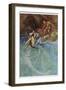 The Mermaid Falls in Love with the King-Warwick Goble-Framed Photographic Print