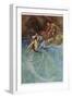 The Mermaid Falls in Love with the King-Warwick Goble-Framed Photographic Print