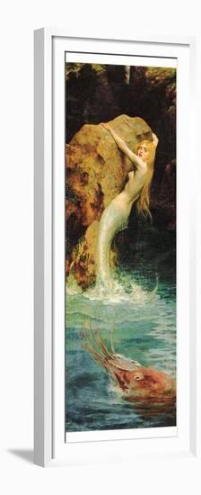 The Mermaid-William A Breakspeare-Framed Premium Giclee Print