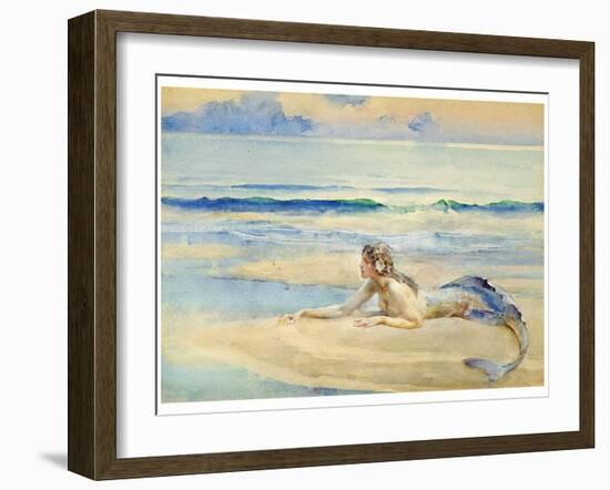 The Mermaid-John Reinhard Weguelin-Framed Art Print