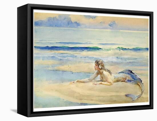 The Mermaid-John Reinhard Weguelin-Framed Stretched Canvas