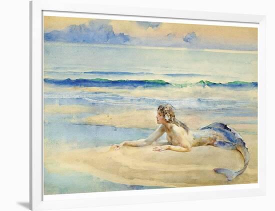 The Mermaid-John Reinhard Weguelin-Framed Art Print