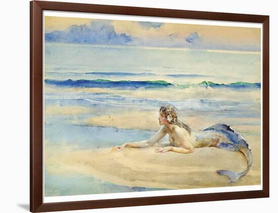 The Mermaid-John Reinhard Weguelin-Framed Art Print