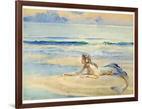 The Mermaid-John Reinhard Weguelin-Framed Art Print