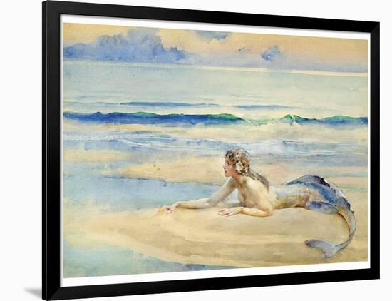 The Mermaid-John Reinhard Weguelin-Framed Art Print