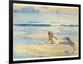 The Mermaid-John Reinhard Weguelin-Framed Art Print