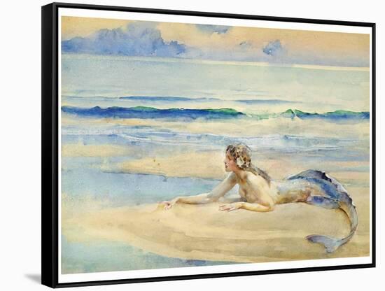 The Mermaid-John Reinhard Weguelin-Framed Stretched Canvas